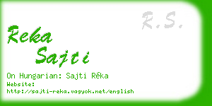 reka sajti business card