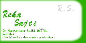 reka sajti business card